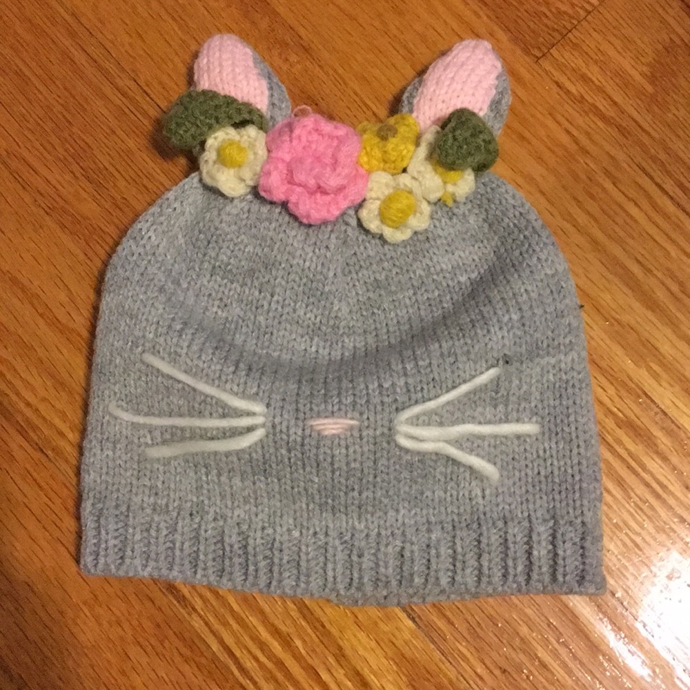 Knit Baby Kitty Cat Hat